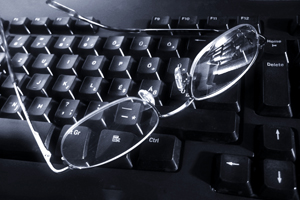 Glasses on Keyboard
